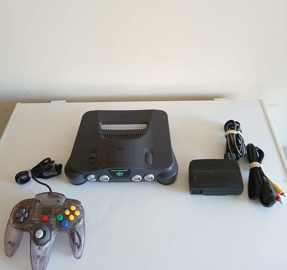 Nintendo 64 Console N64 w/Atomic Purple Controller, Tested & Working! - Picture 1 of 8